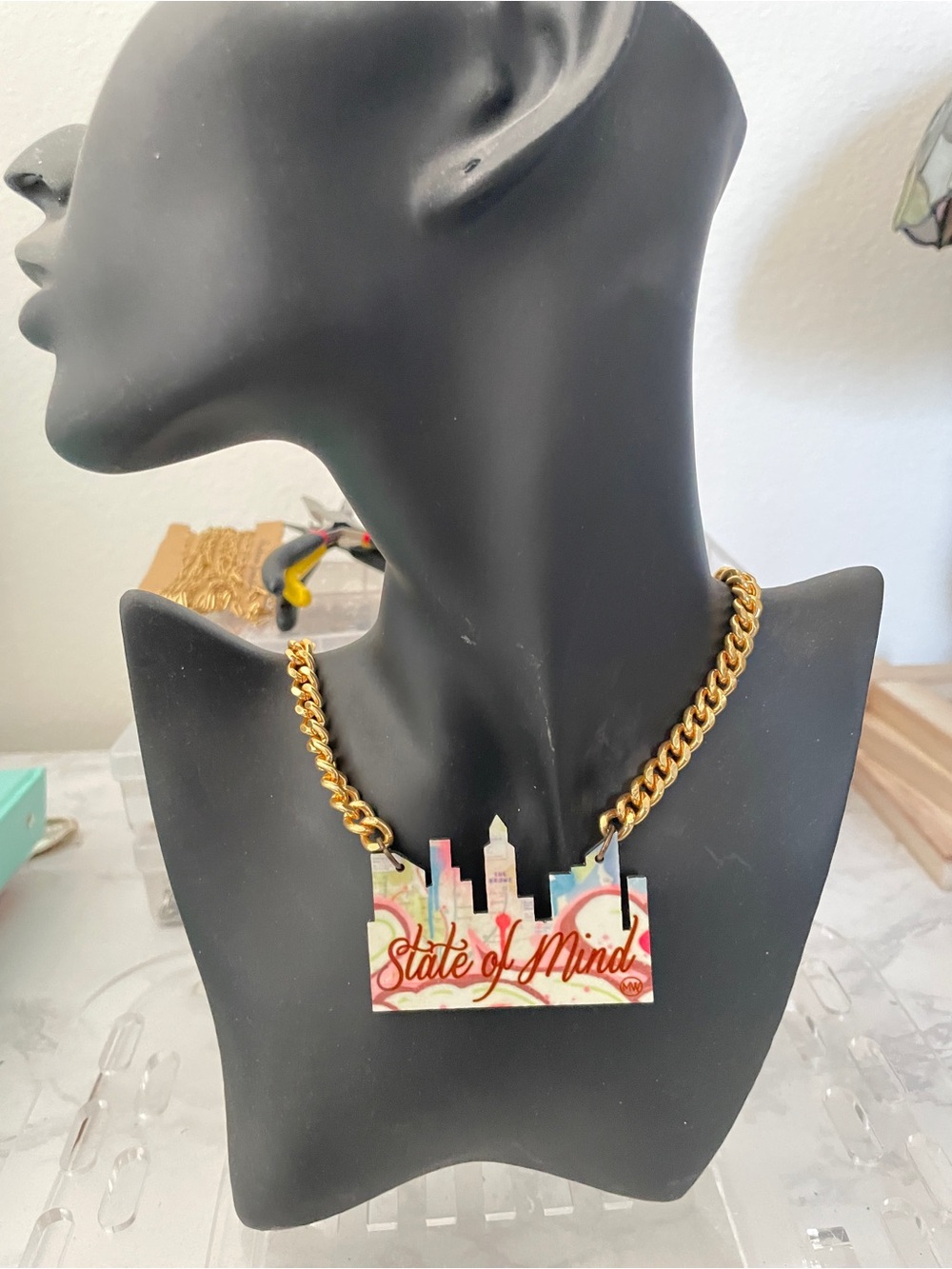 New York Gold Chain Chunky Necklace by Miss Wax